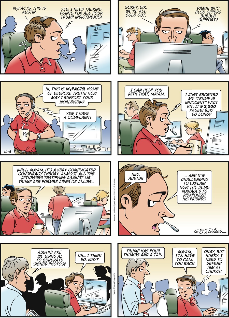 Welcome To Another World Now Then Please Die Doonesbury Strip
