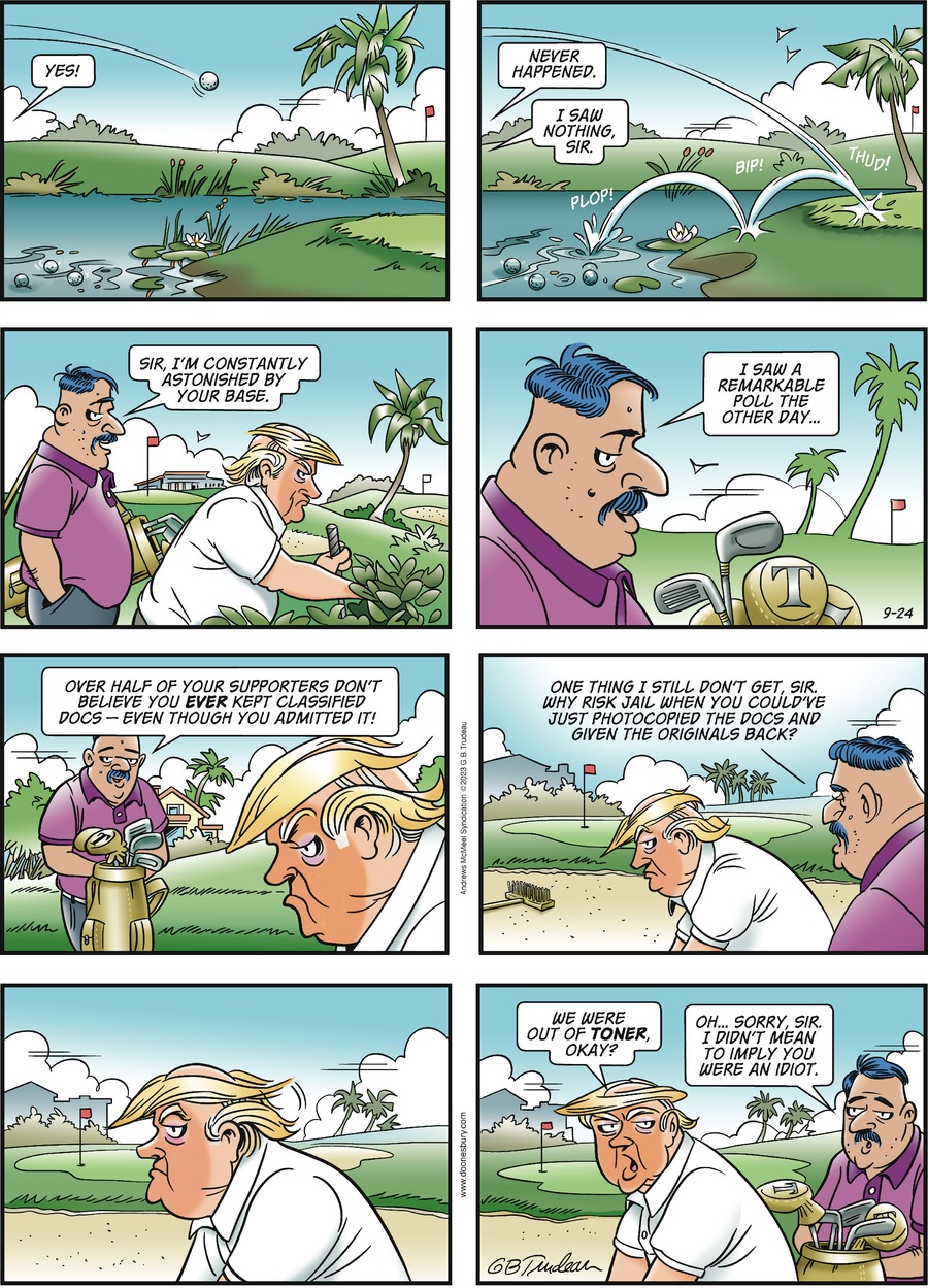 to Doonesbury